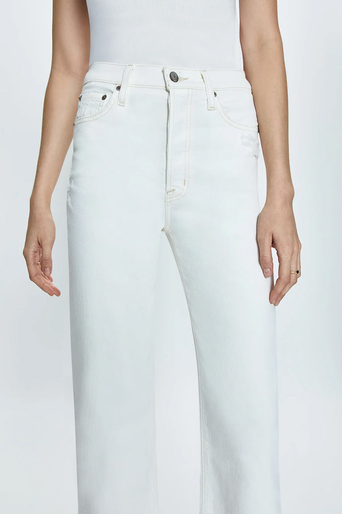 CASSIE CROP SUPER HIGH RISE STRAIGHT JEAN