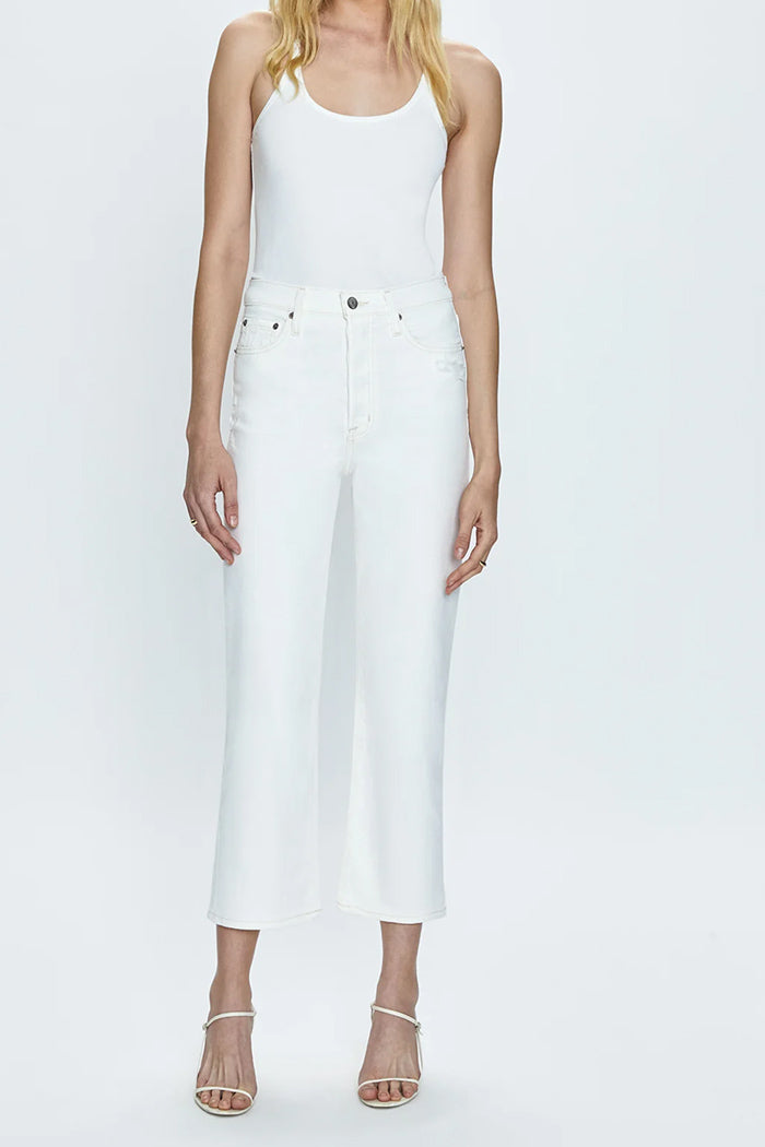 CASSIE CROP SUPER HIGH RISE STRAIGHT JEAN