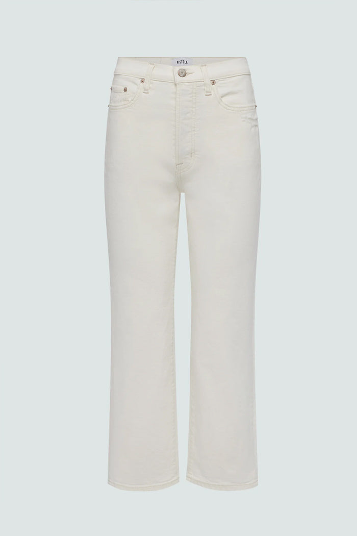 CASSIE CROP SUPER HIGH RISE STRAIGHT JEAN