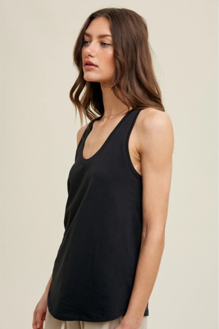 Cotton Scoop Neck Tank