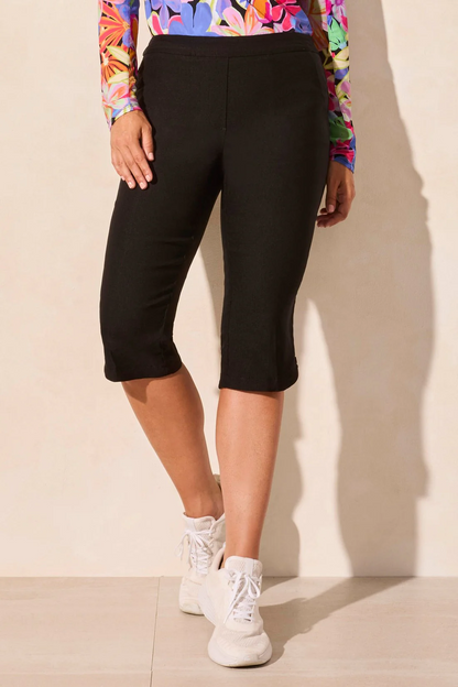 Flatten It® Pull-On Capri With Zip Pockets