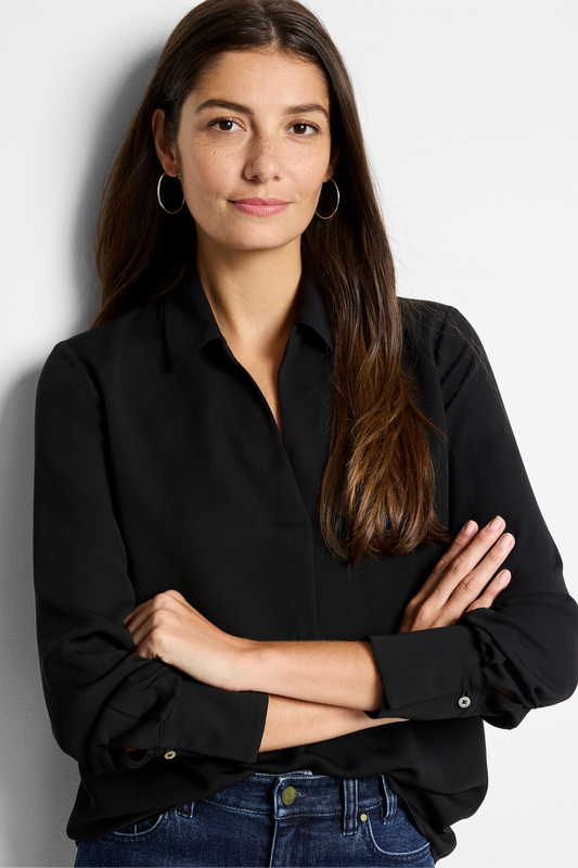 Easy Popover Shirt - Black Onyx