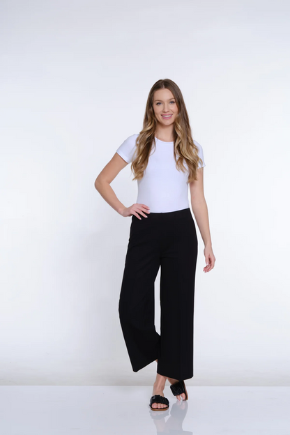 Wide Leg Ponte Crop Pant