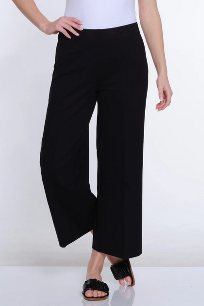 Wide Leg Ponte Crop Pant