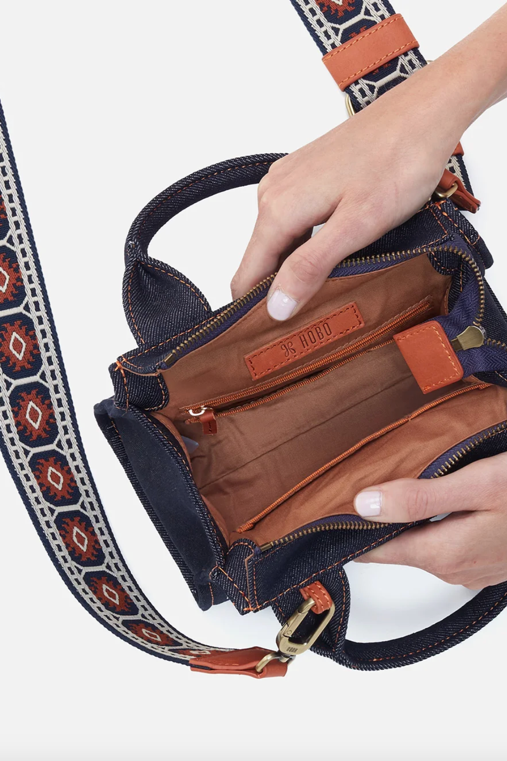 Cass Denim Small Tote