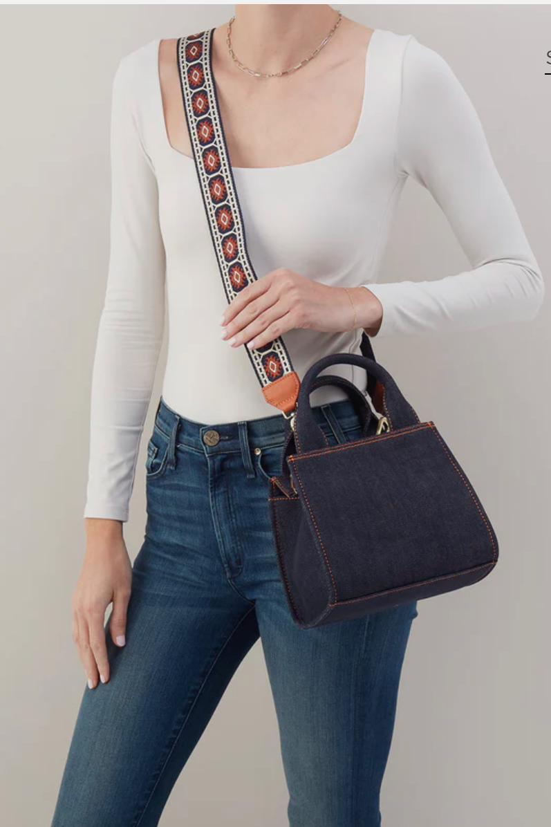 Cass Denim Small Tote