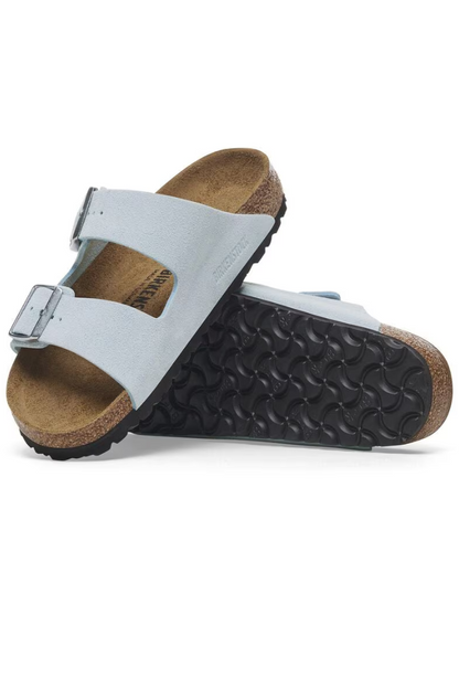Arizona Narrow Width In Baby Blue Suede