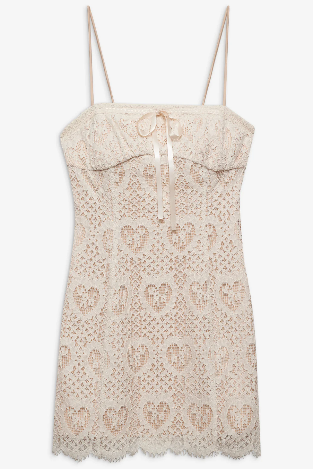 Claire Lace Heart Mini Dress