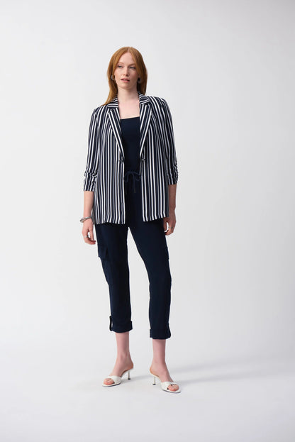 Silky Knit Jogger Pull-On Pants- Midnight Blue