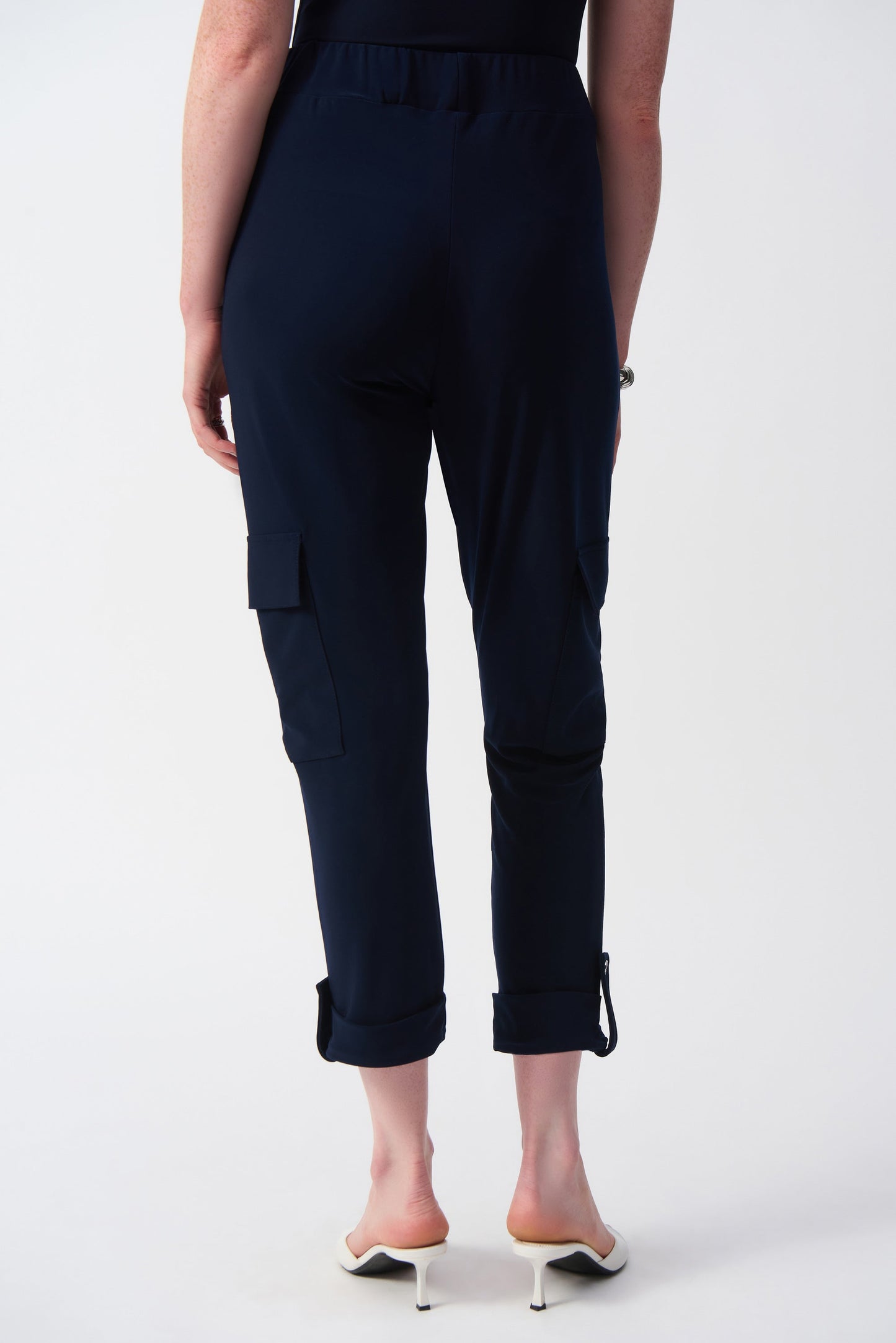 Silky Knit Jogger Pull-On Pants- Midnight Blue