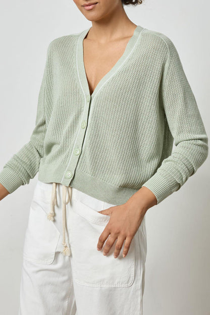 Saddle Sleeve V Neck Cardigan