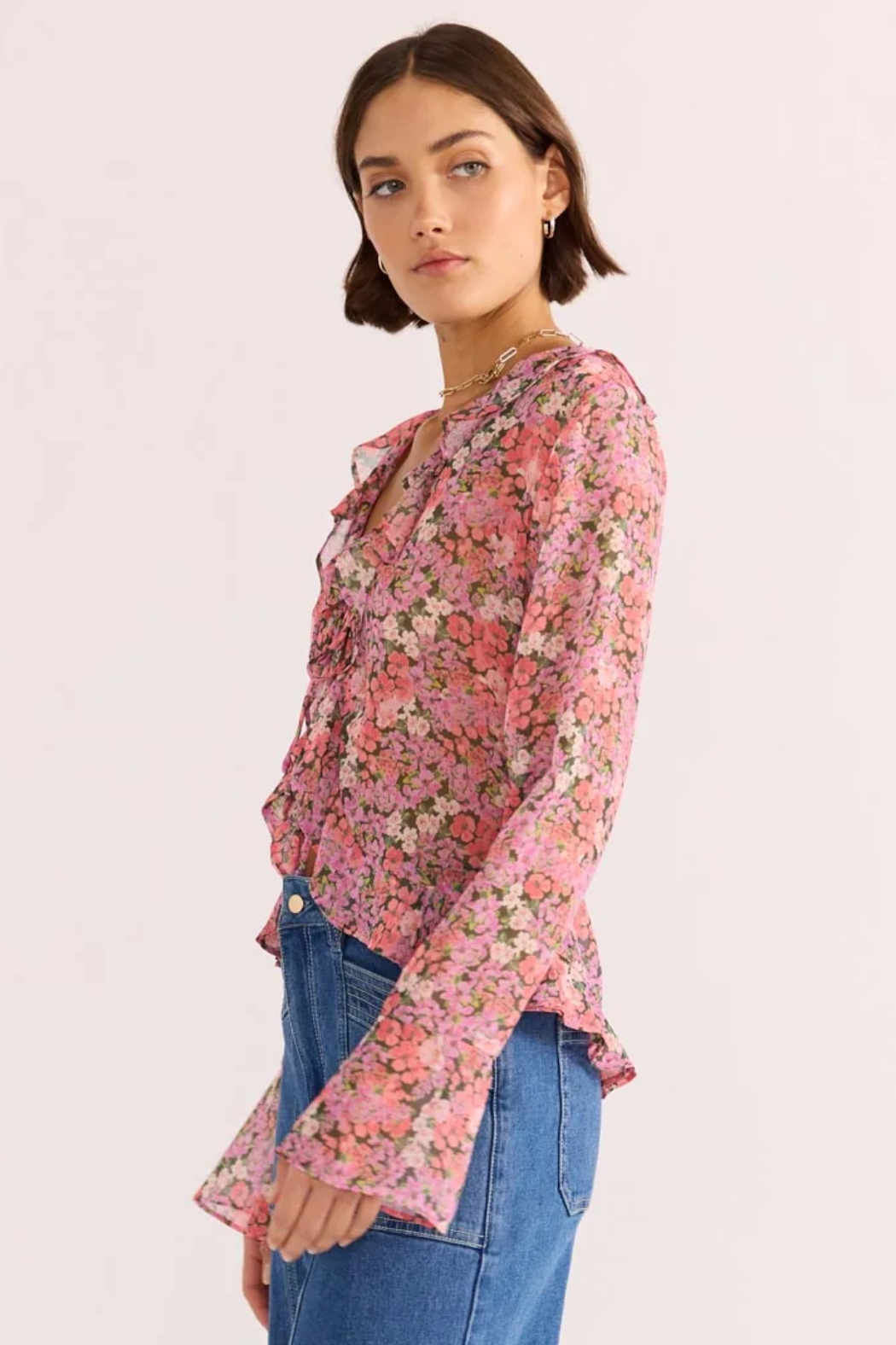 Amelia Ruffle Blouse
