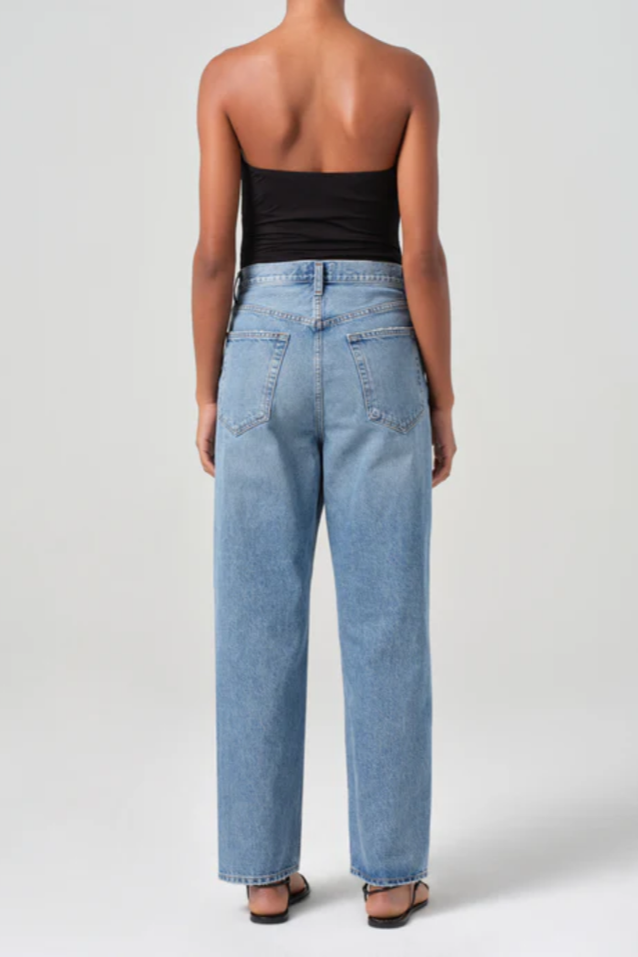 V-Waist Baggy Jean in Fairway