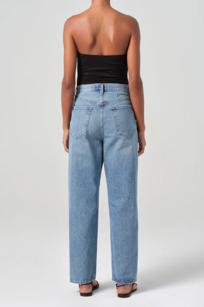 V-Waist Baggy Jean in Fairway