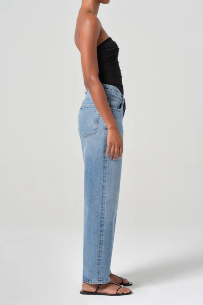 V-Waist Baggy Jean in Fairway