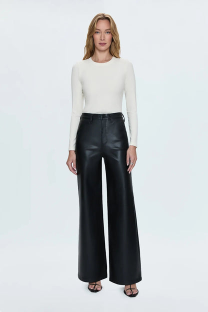 Lana High Rise Ultra Wide Leather Pant