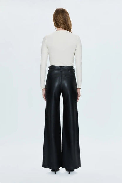 Lana High Rise Ultra Wide Leather Pant