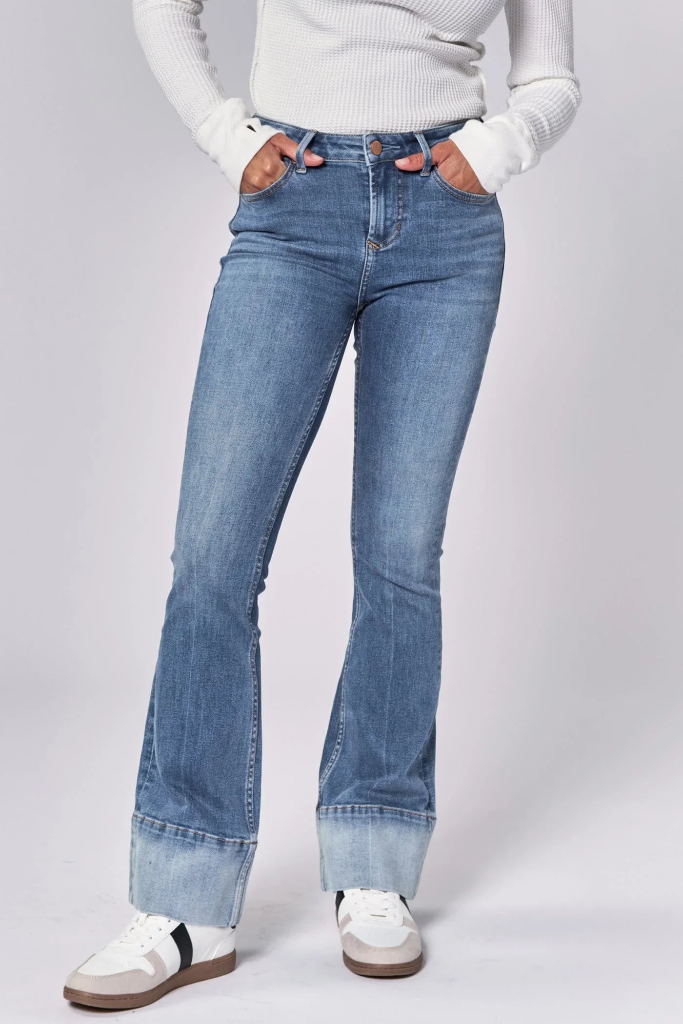 Jaxtyn Midrise Bootcut with Faded Hem