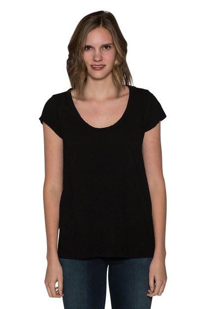 KIRA ORIGINAL SLUB SCOOP NECK TEE