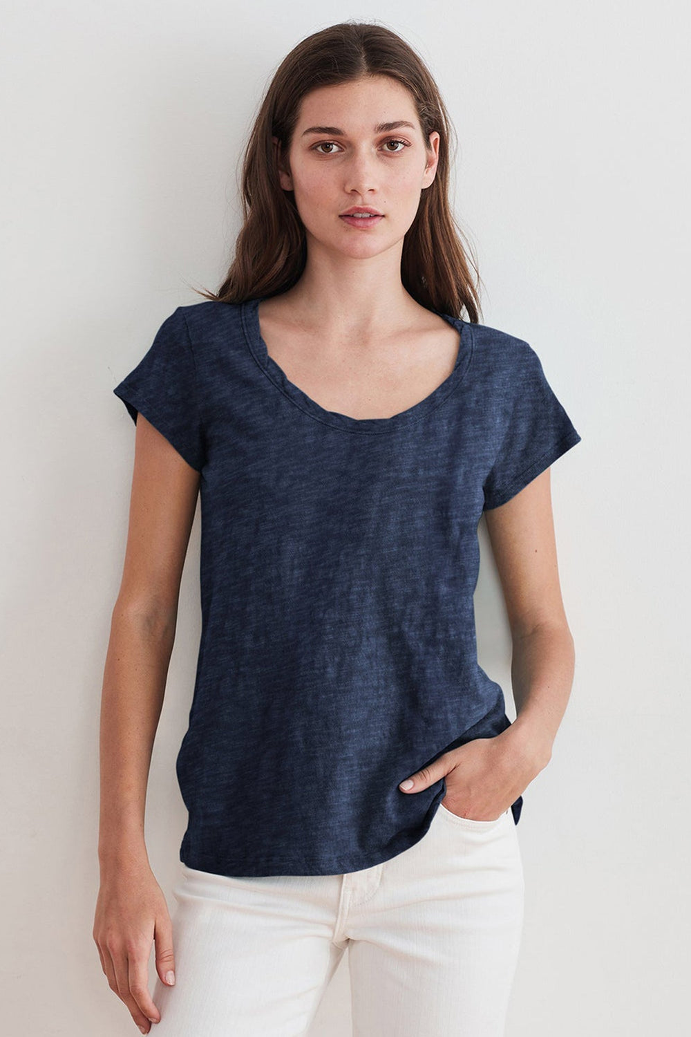 KIRA ORIGINAL SLUB SCOOP NECK TEE