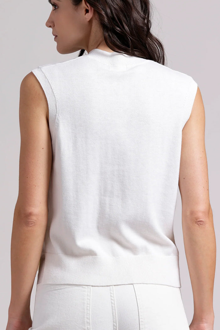 Cotton Cashmere Button Vest