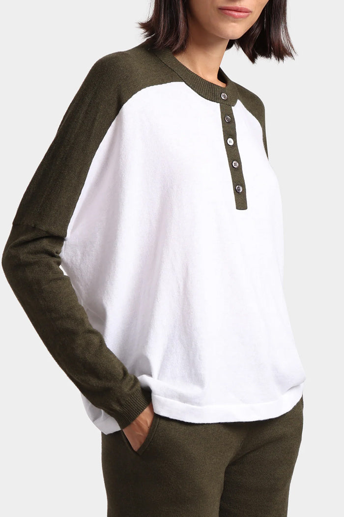 Colorblock Oversize Henley