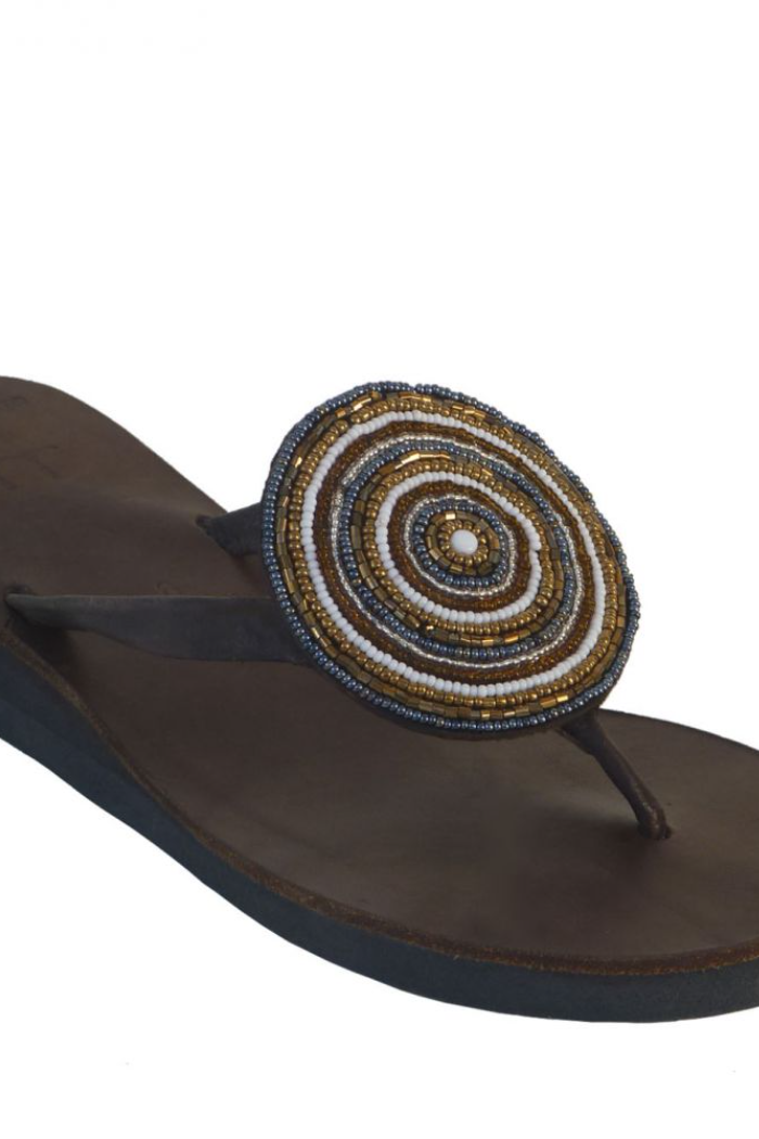 Medallion Bronze Sandals