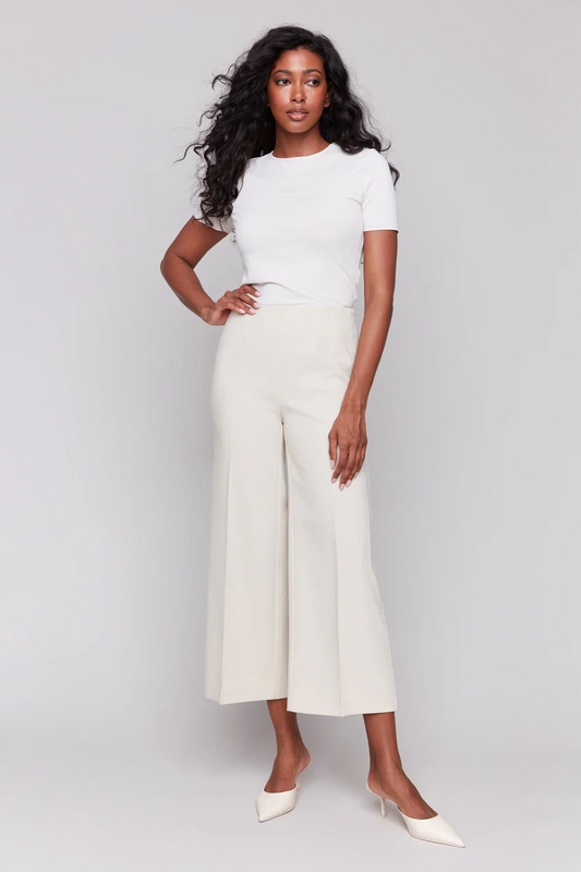 Cropped Wide Leg Pants