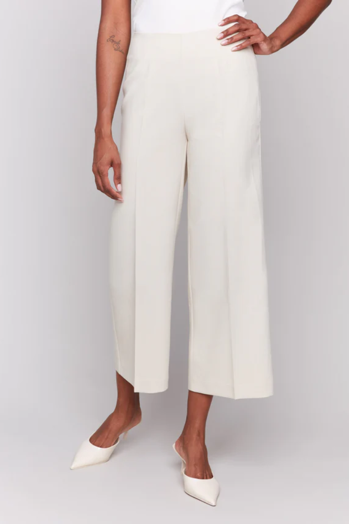 Cropped Wide Leg Pants
