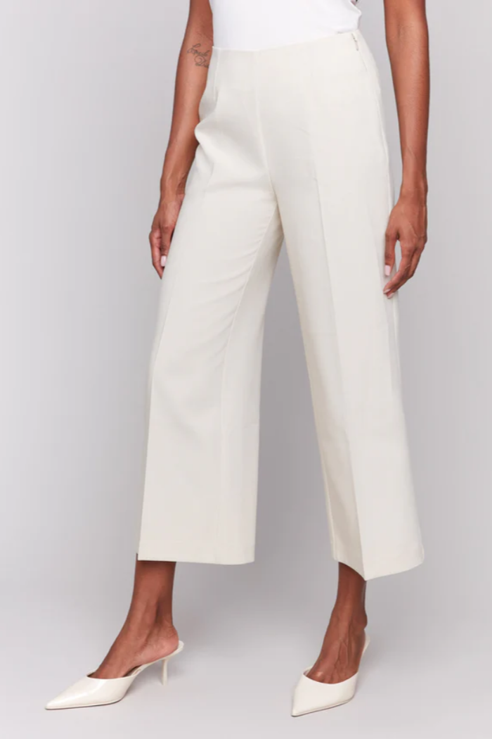 Cropped Wide Leg Pants