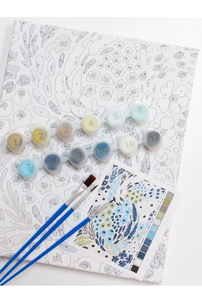 Floral Paint by Numbers Kit