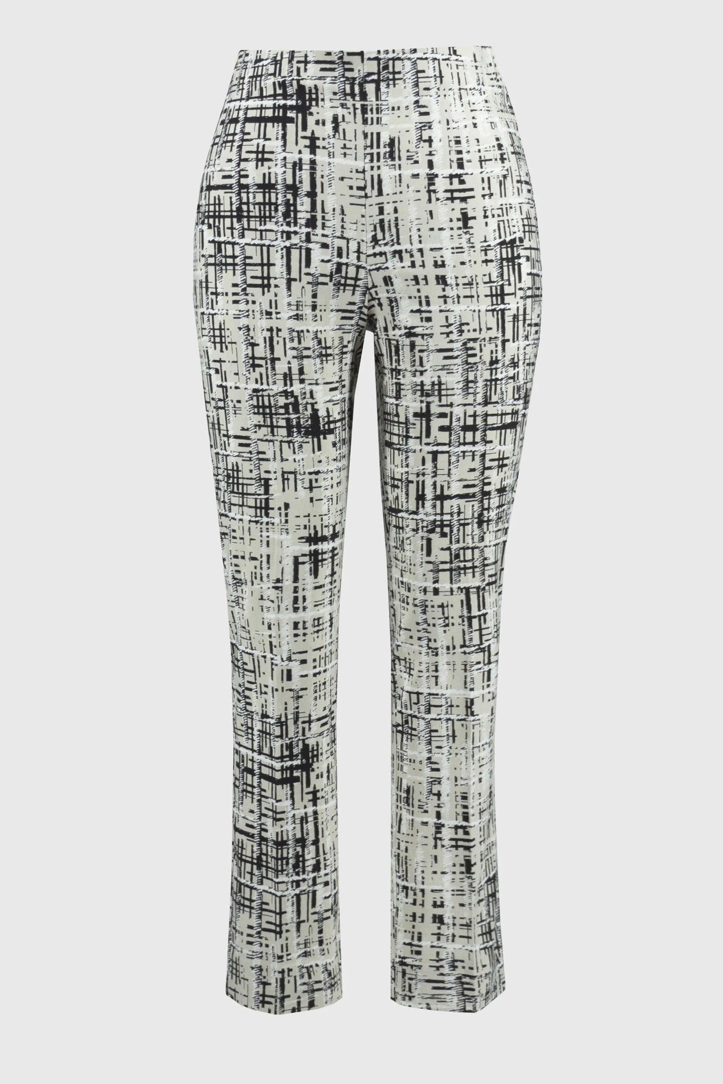 Millennium Abstract Print Slim Fit Pants- Vanilla/Multi
