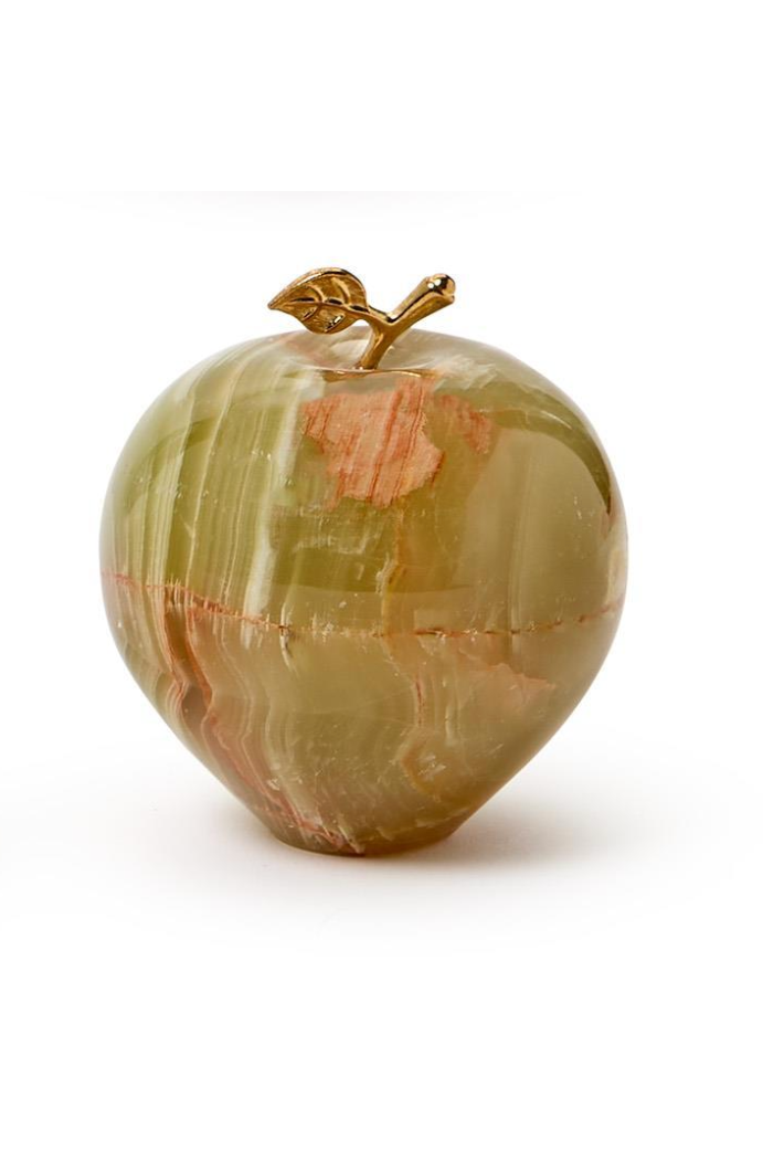 MARBLE APPLE PAPERWEIGHT