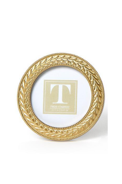 LAUREL WREATH GOLD PHOTO FRAME