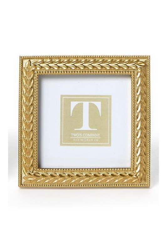 LAUREL WREATH GOLD PHOTO FRAME