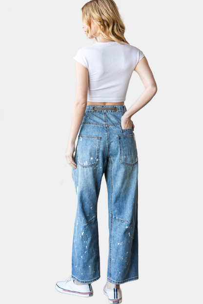 Washed Distressed Jeans