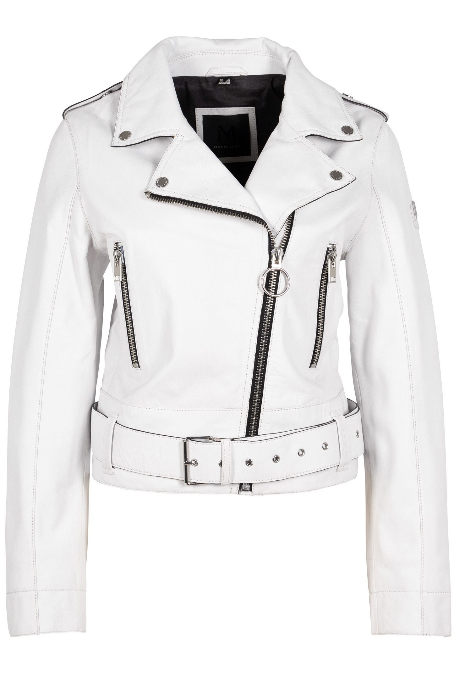 Celin White Leather Jacket