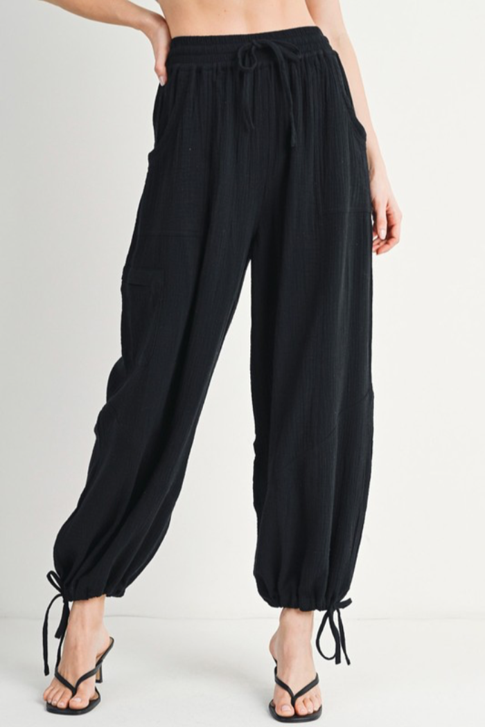 Harem Jogger Drawstring Pants