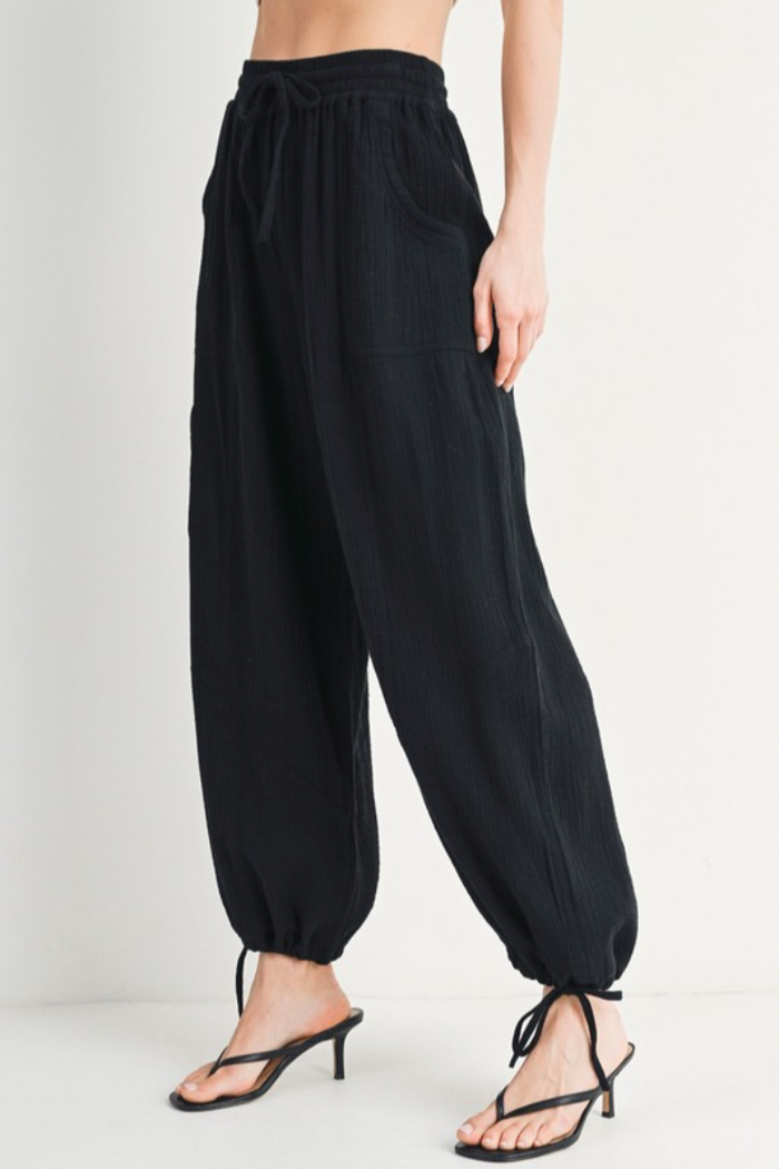 Harem Jogger Drawstring Pants