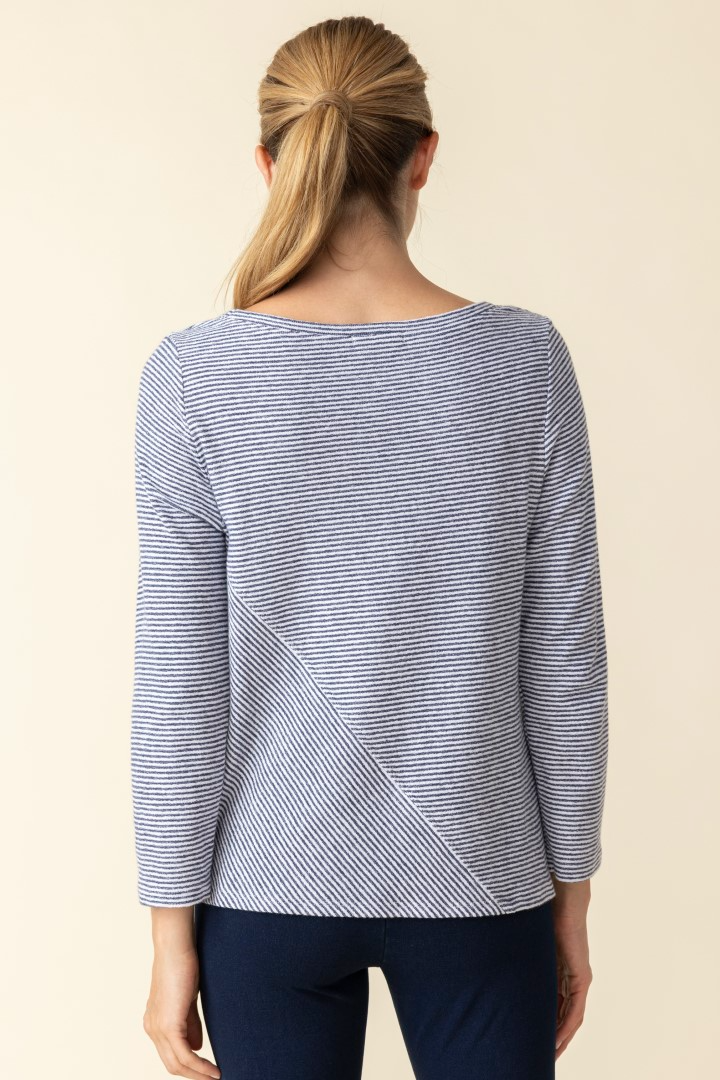 Navy Stripe Top