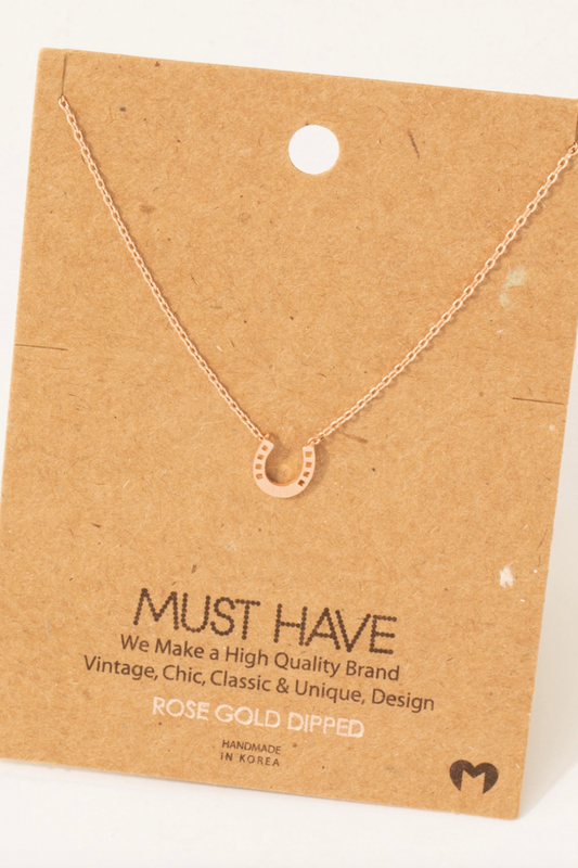 Lucky Horse Shoe Neckalce