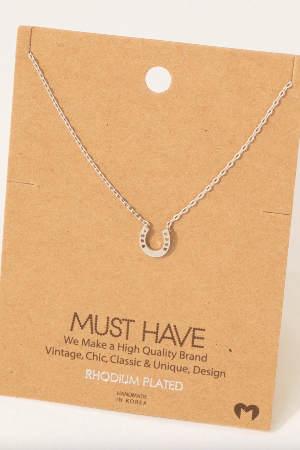Lucky Horse Shoe Neckalce