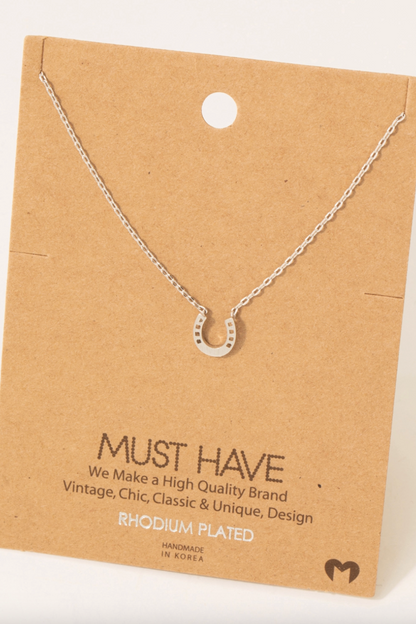 Lucky Horse Shoe Neckalce