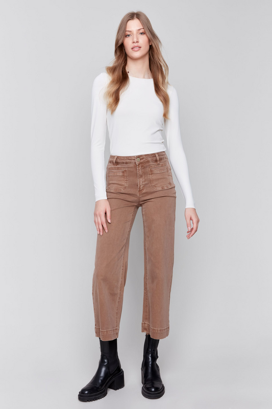 Charlie B Patch Pocket Twill Pant