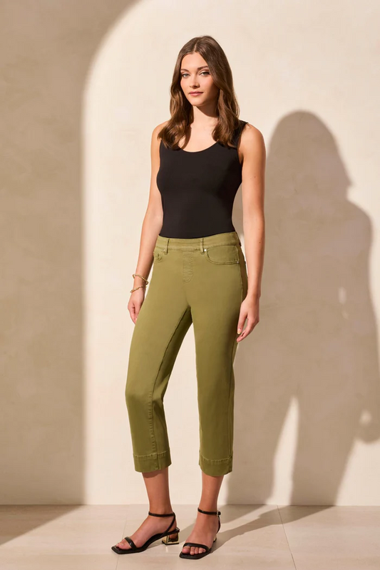 Pull-On Kick Flare Capri