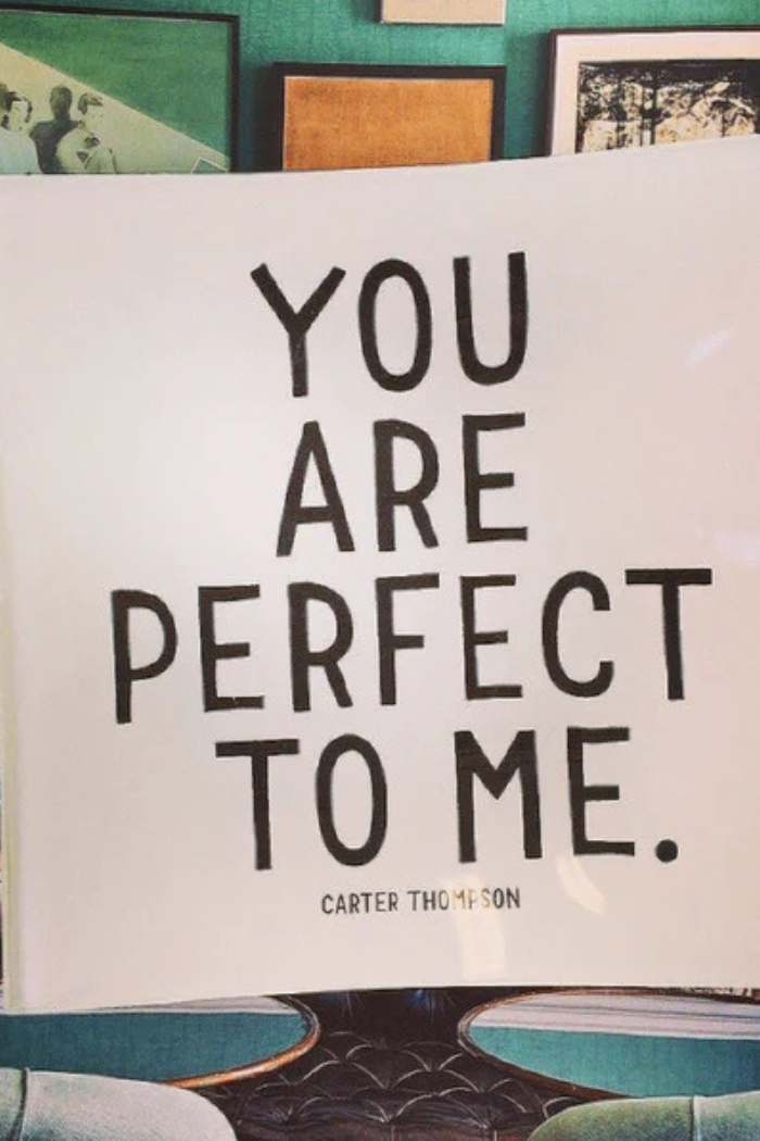 You Are Perfect Decoupage Glass Tray