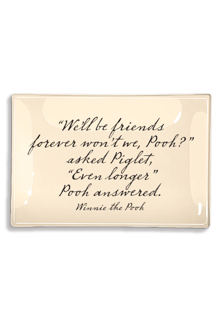 We'll Be Friends Forever Decoupage Glass Tray