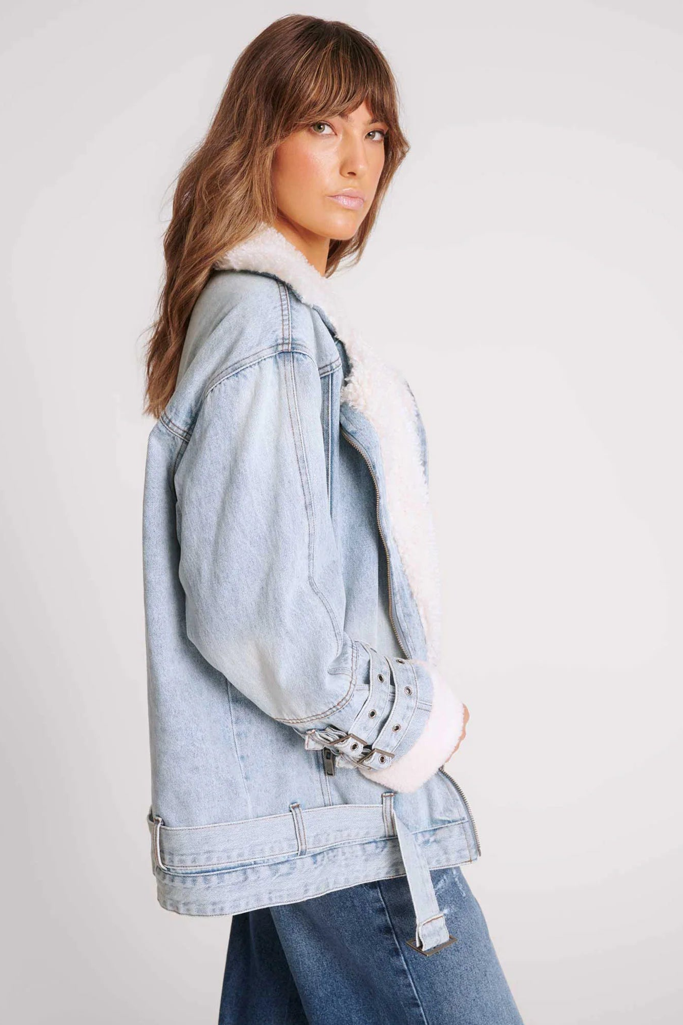 SALTY DOG DENIM AVIATOR JACKET