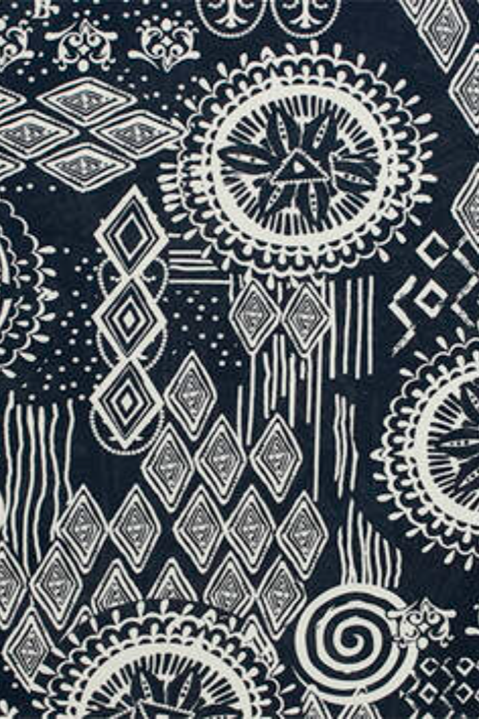 3/4 Sleeve Brooklyn Print Dress - ink only