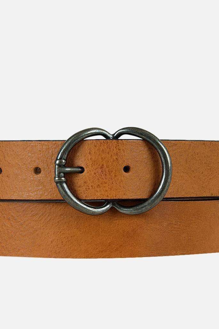 Vicky | Double C Ring Leather Belt Women - Belt for Jeans